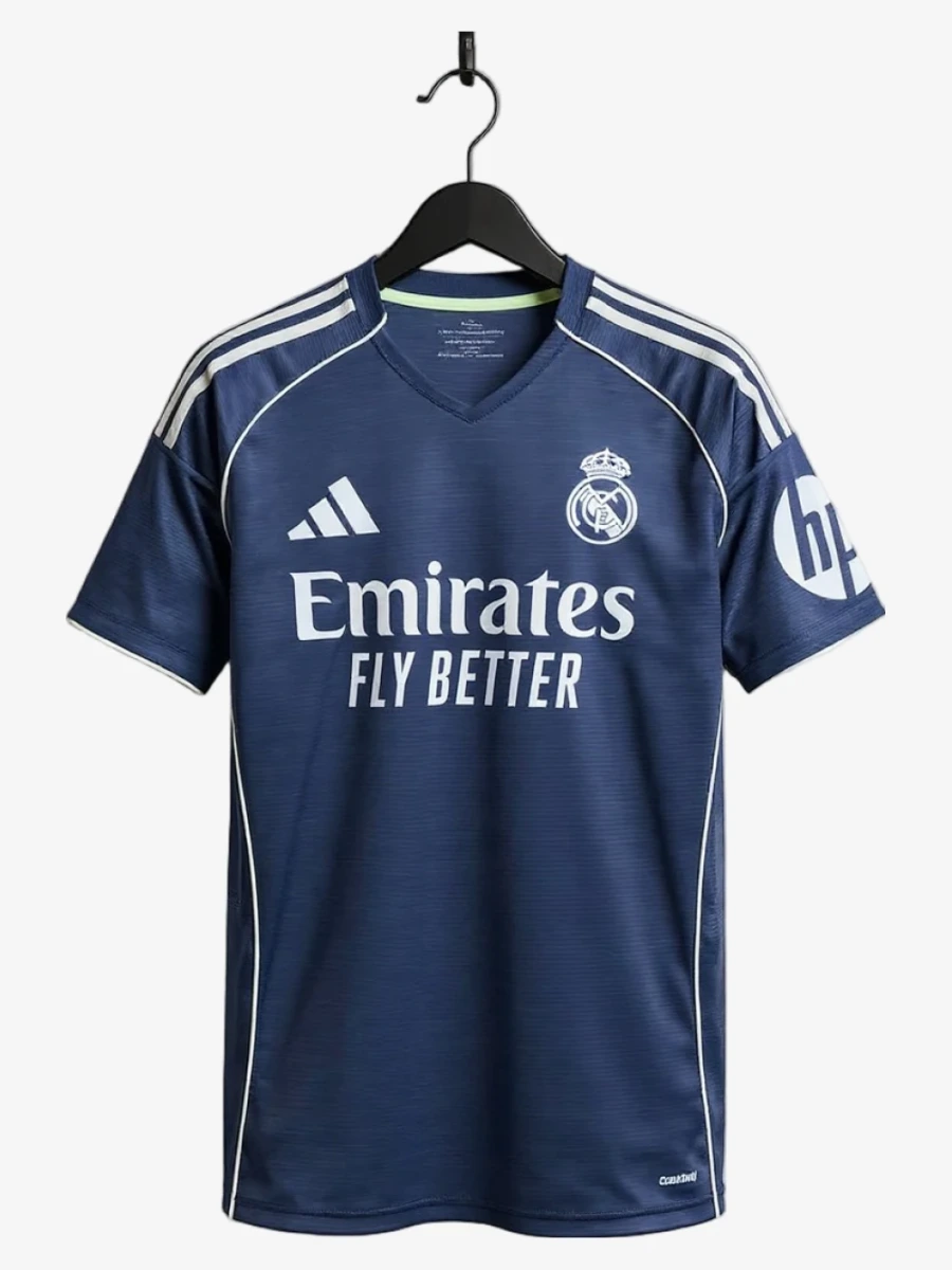 maillot-real-madrid-exterieur-2025-2026 studio v12 Camiseta Real Madrid Segunda Equipación 2025-2026