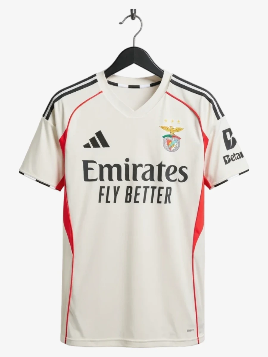 maillot-sl-benfica-exterieur-2025-2026 studio v12 Camiseta SL Benfica Segunda Equipación 2025-2026
