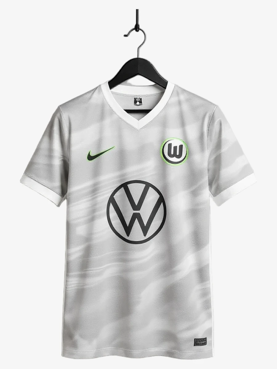 maillot-vfl-wolfsburg-exterieur-2025-2026 studio v12 Camiseta Vfl Wolfsburg Segunda Equipación 2025-2026